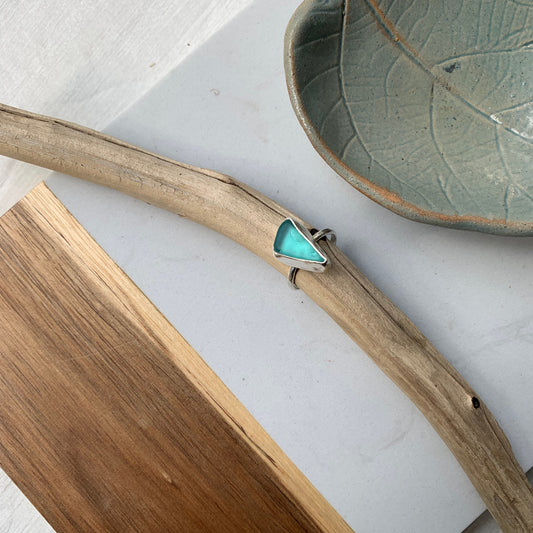 Sea glass ring