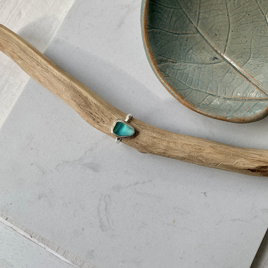 Sea glass ring
