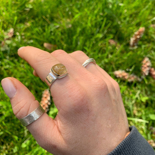 Chunky Rutile ring