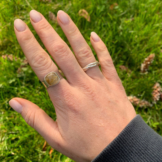 Chunky Rutile ring