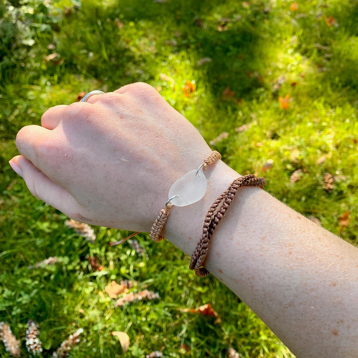 Sea glass bracelet