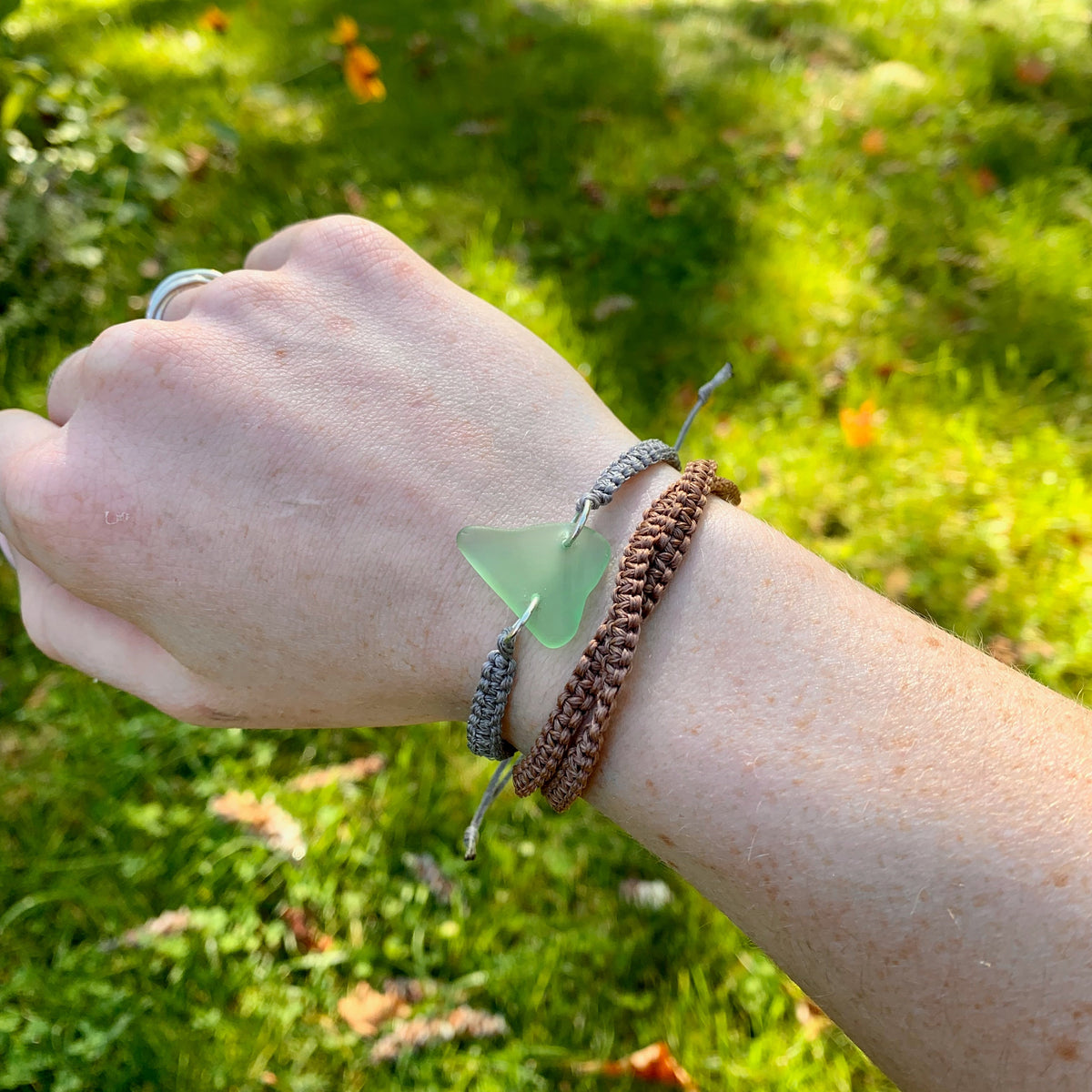 Sea glass bracelet
