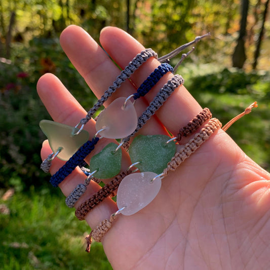 Sea glass bracelet